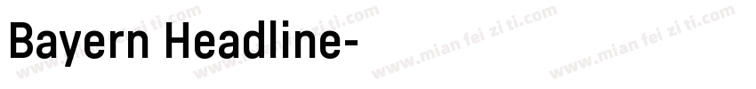 Bayern Headline字体转换